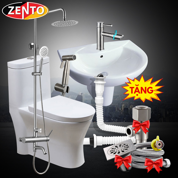 Thiết bị vệ sinh Zento - Cuối cùng thì đã có giải pháp hoàn hảo cho vấn đề vệ sinh phòng tắm của bạn. Thiết bị vệ sinh Zento sử dụng công nghệ tiên tiến, giúp loại bỏ hoàn toàn các vi khuẩn và mùi hôi không mong muốn. Đặc biệt, thiết kế sang trọng, đẳng cấp của Zento sẽ làm cho phòng tắm của bạn trở nên thật sự đẹp và tiện nghi.