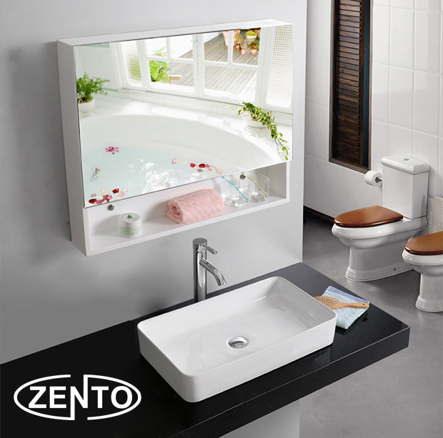 Tủ gương phòng tắm Zento sẽ là giải pháp hoàn hảo cho ngôi nhà của bạn. Thiết kế thông minh và tiện lợi cùng chất liệu được chọn lựa kỹ càng giúp tủ gương này trở thành lựa chọn hàng đầu cho người dùng. Hơn nữa, sản phẩm còn được bảo hành lên đến 5 năm, đảm bảo sự an tâm và tin tưởng cho khách hàng.
