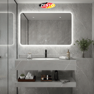 Bộ Chậu Lavabo Gương Đèn Led ZT-LV8988-C,  Thiết Kế Sang Trọng, Nâng Tầm Phòng Tắm Zento.vn