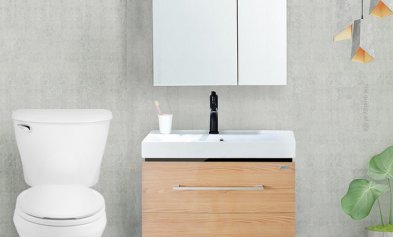 Bố trí tủ chậu PVC theo hướng đồng bộ: nhìn vào màu sắc, bề mặt và công năng