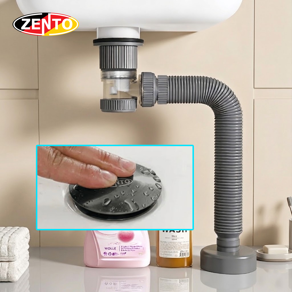 Bộ xi phông & ống xả mềm lavabo ZXP053