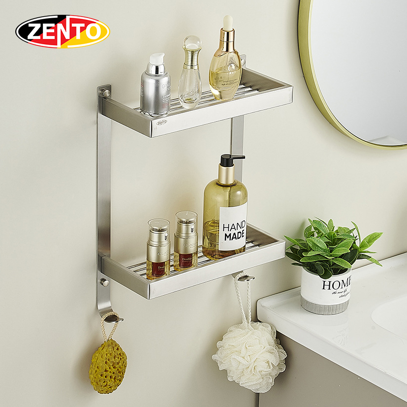 Giá để đồ đa năng 2 tầng Shower Basket HC1279-Brushed
