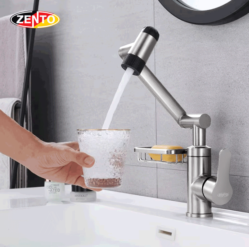 Vòi lavabo nóng lạnh đa năng SUS5533-Brushed Vòi lavabo nóng lạnh đa năng SUS5533-Brushed