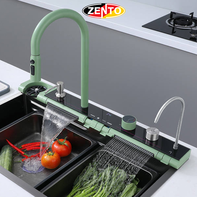 Vòi rửa chén bát Luxury Kitchen Sink SUS5542-Green (dây rút)