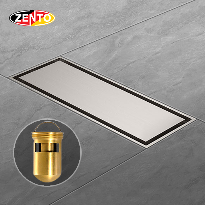 Thoát sàn chống mùi E-line ZT585-20Brushed (83x200mm)