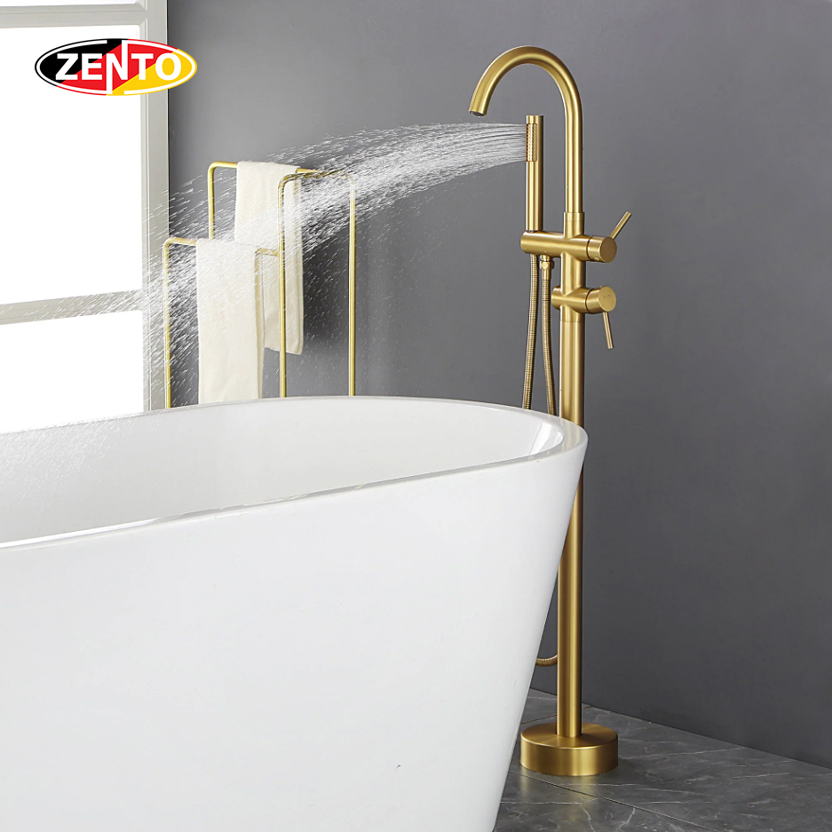 Vòi sen đứng bồn tắm Zento ZT6174-Gold (Floor Spout 6502) Vòi sen đứng bồn tắm Zento ZT6174-Gold (Floor Spout 6502)