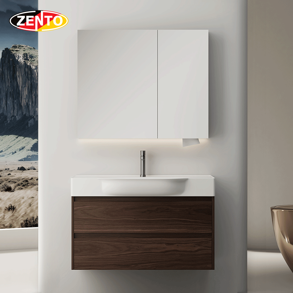Bộ tủ Lavabo gỗ Plywood Zento LV8994 (6662)