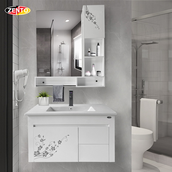 Bộ tủ, chậu, kệ gương Lavabo ZT-LV 750-6
