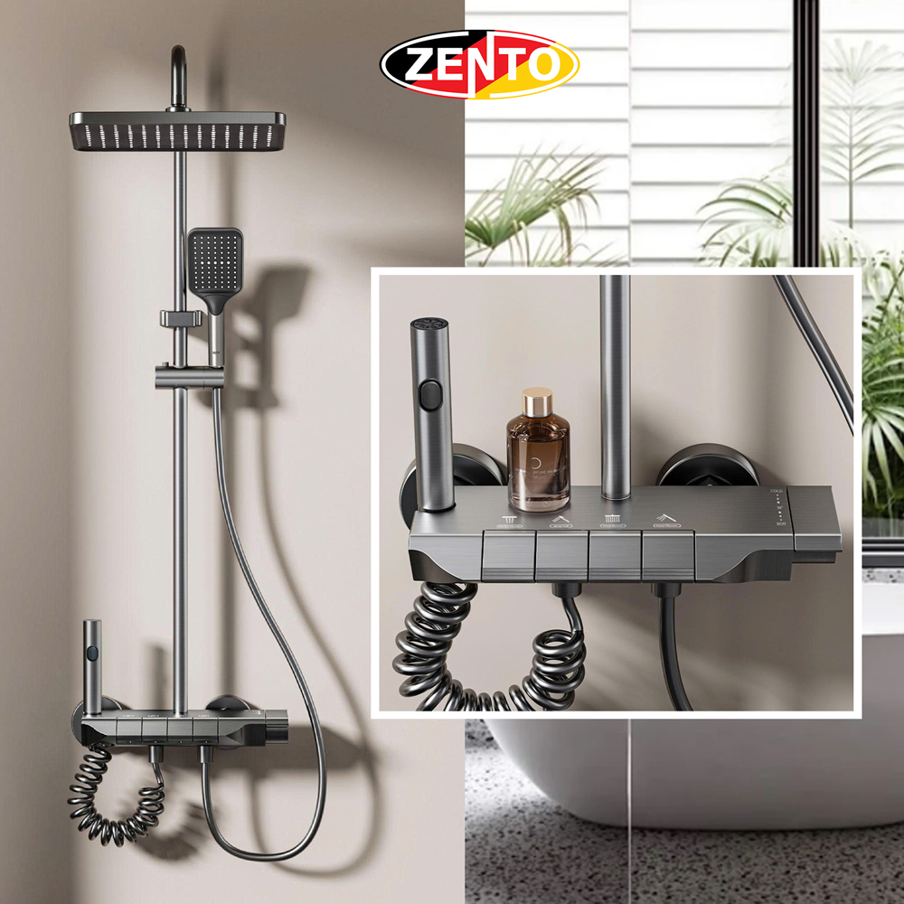 Bộ sen cây nóng lạnh 4in1 ZT8115Gr-2025 (Aluminum)