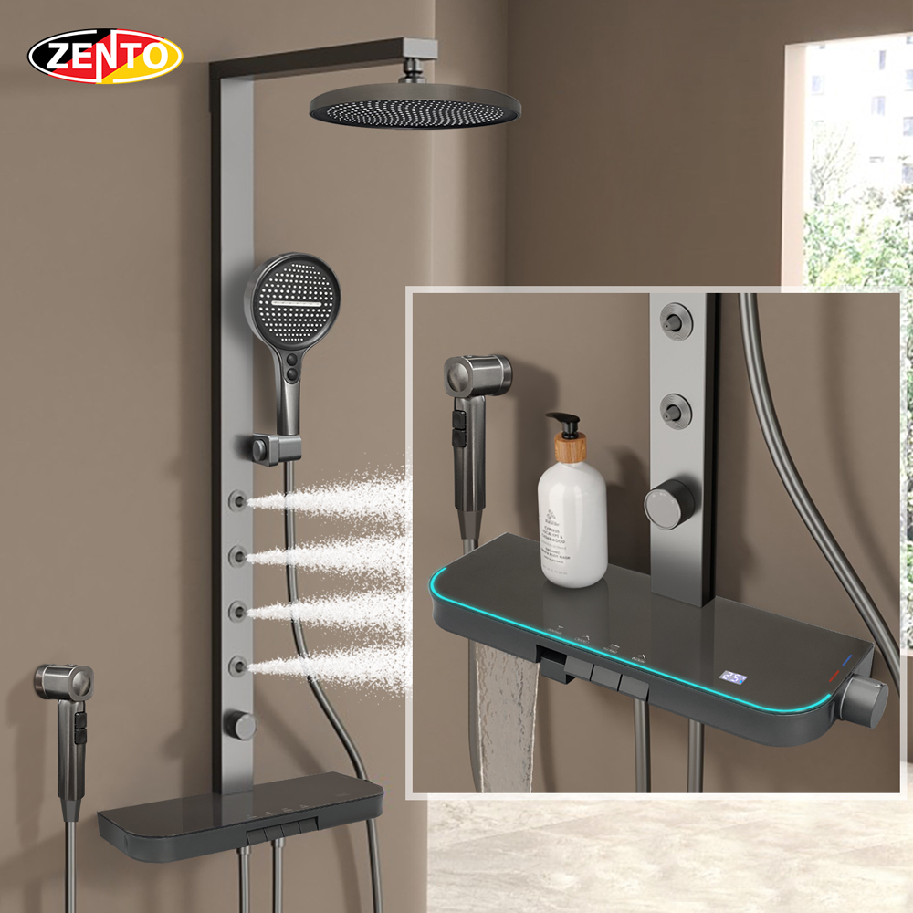 Bộ sen cây nóng lạnh 4in1 ZT8174Gr (Body Massage Showers) Bộ sen cây nóng lạnh 4in1 ZT8174Gr (Body Massage Showers)