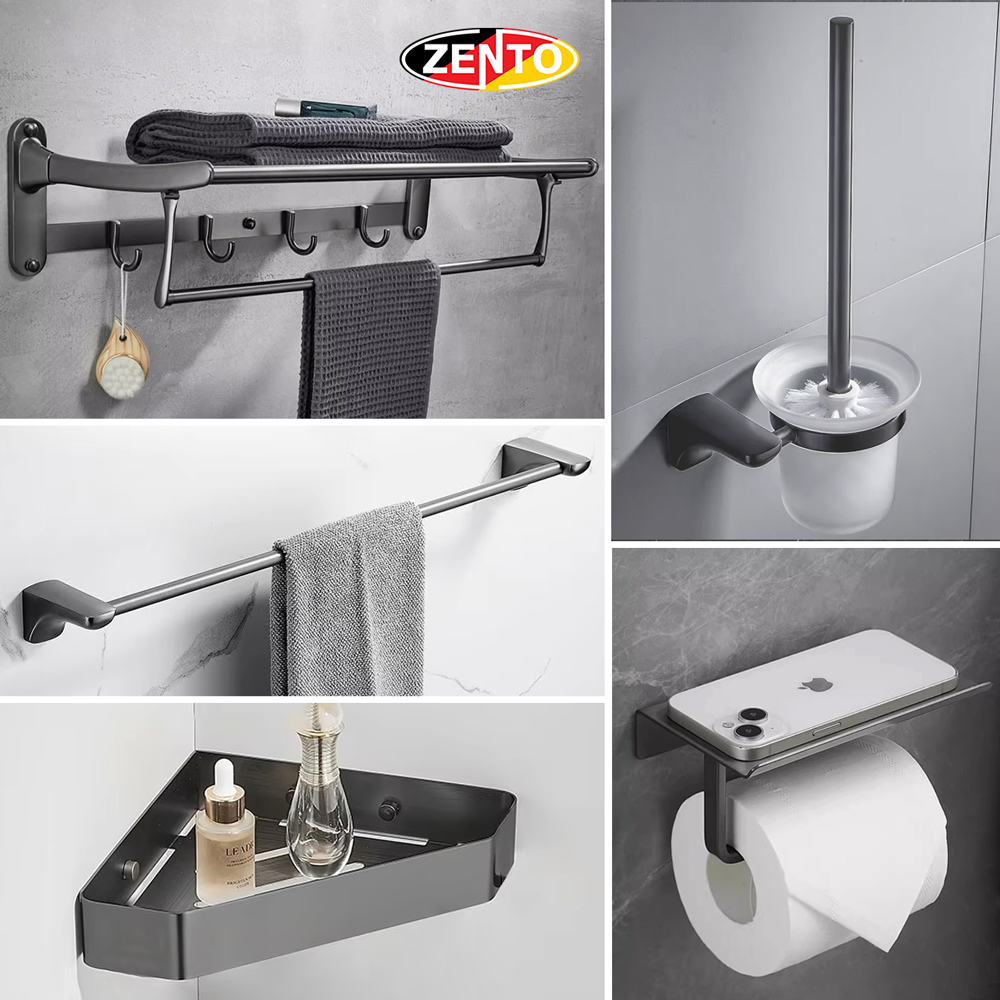 Bộ 5 phụ kiện nhà tắm Zento AL15-Gr (808)