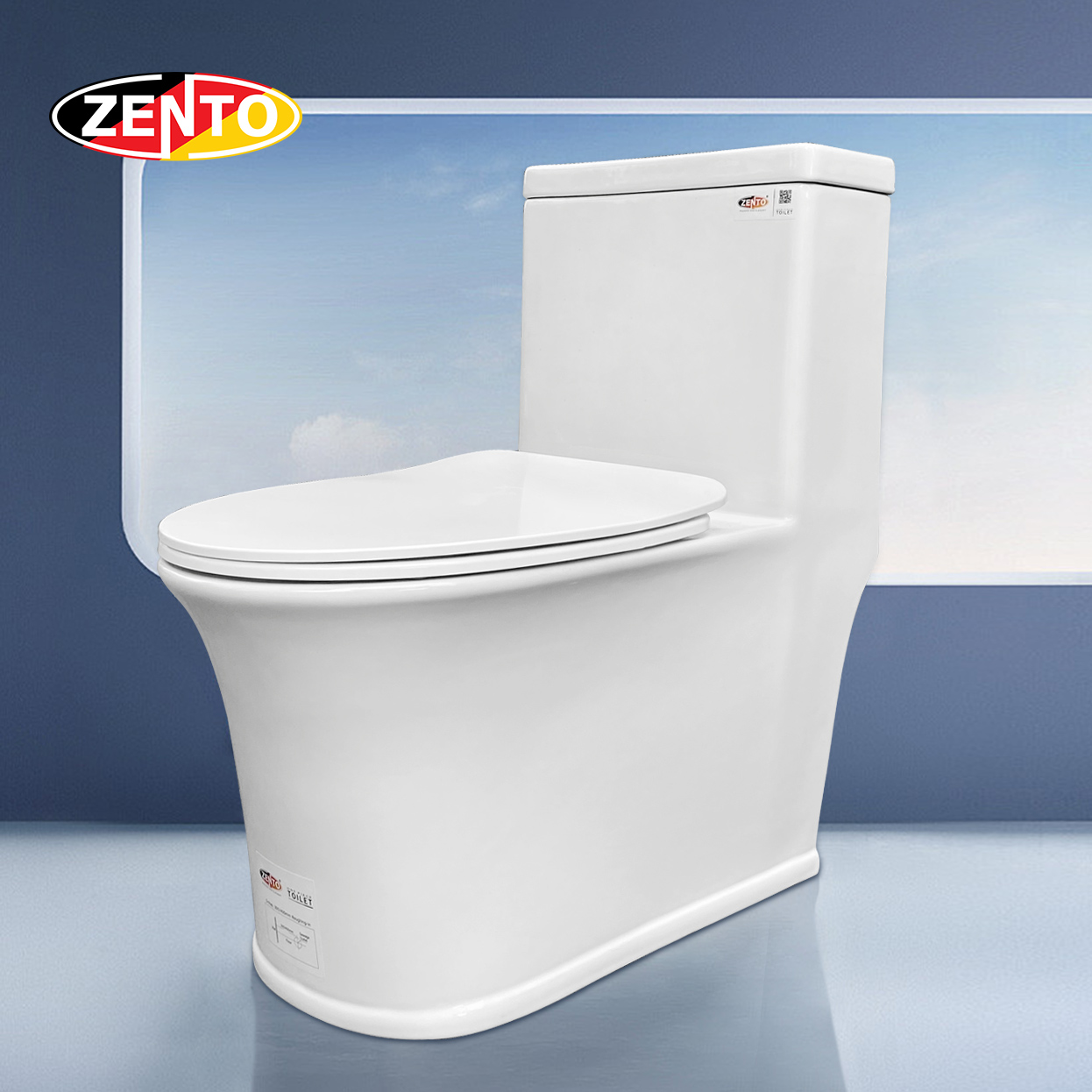 Bàn cầu 1 khối không viền Rimless Toilet BC2192 (nắp nhựa UF) Bàn cầu 1 khối không viền Rimless Toilet BC2192 (nắp nhựa UF)