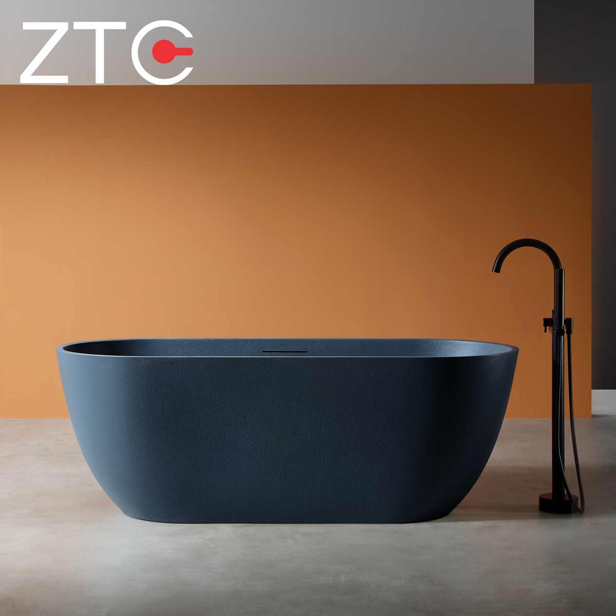 Bồn tắm nằm Venus Freestanding Stone Bath ZTC-D002 (Prussian Blue)