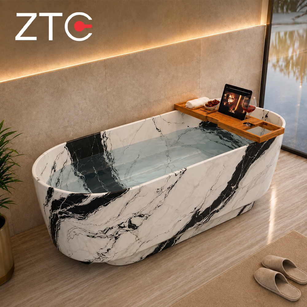 Bồn tắm đá Ellipse Solid Surface ZTC-S120-S