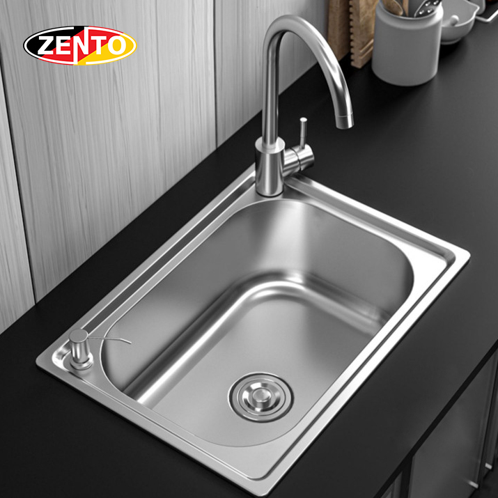 Chậu rửa chén, bát inox 1 hố SK4539-201TM Chậu rửa chén, bát inox 1 hố SK4539-201TM