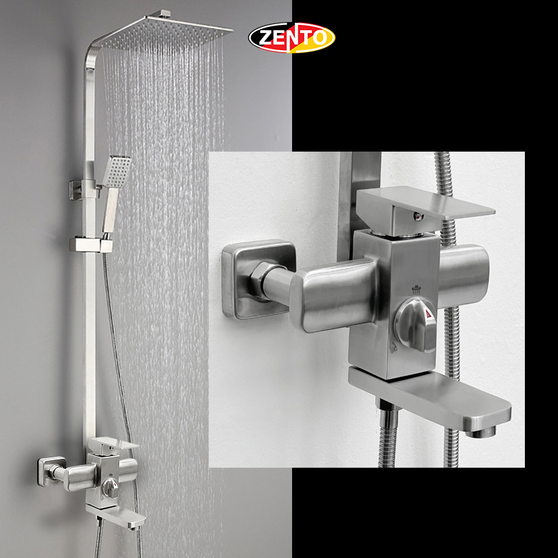 Bộ sen cây nóng lạnh inox304 SUS8202-Square Bộ sen cây nóng lạnh inox304 SUS8202-Square