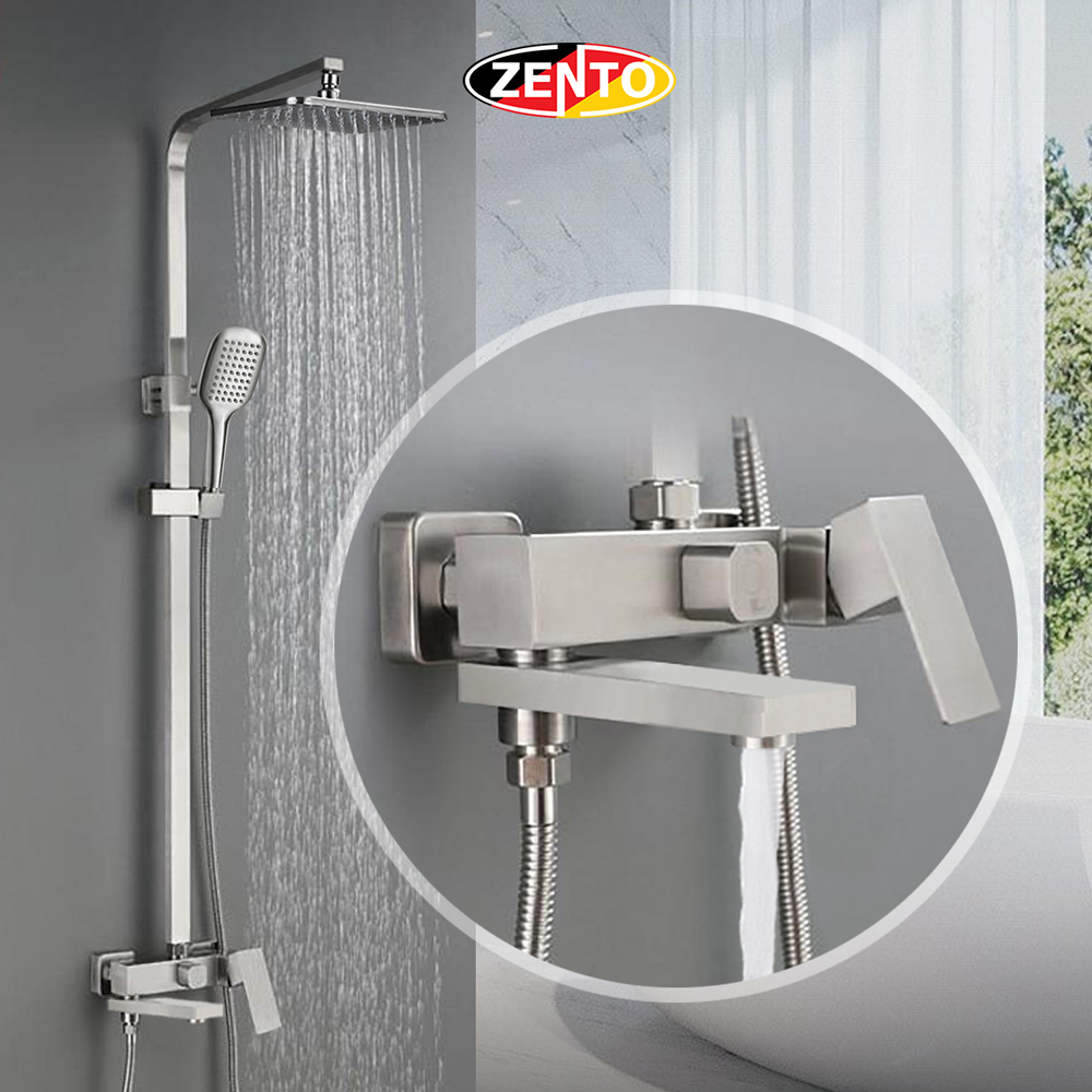 Bộ sen cây nóng lạnh inox304 SUS8207-Square