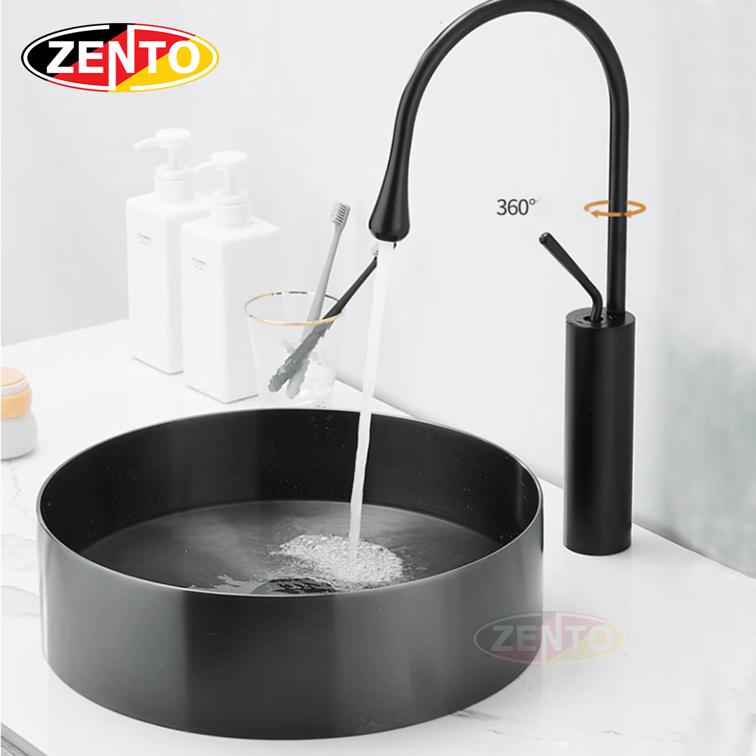 Chậu lavabo đặt bàn Stainless Steel Basin LV3811-Black