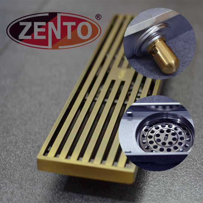 Thoát sàn chống mùi và côn trùng Zento (loại dài) (300x80mm)