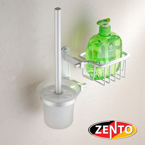 Bộ chổi cọ toilet kèm giá đựng đa năng Zento OLO032