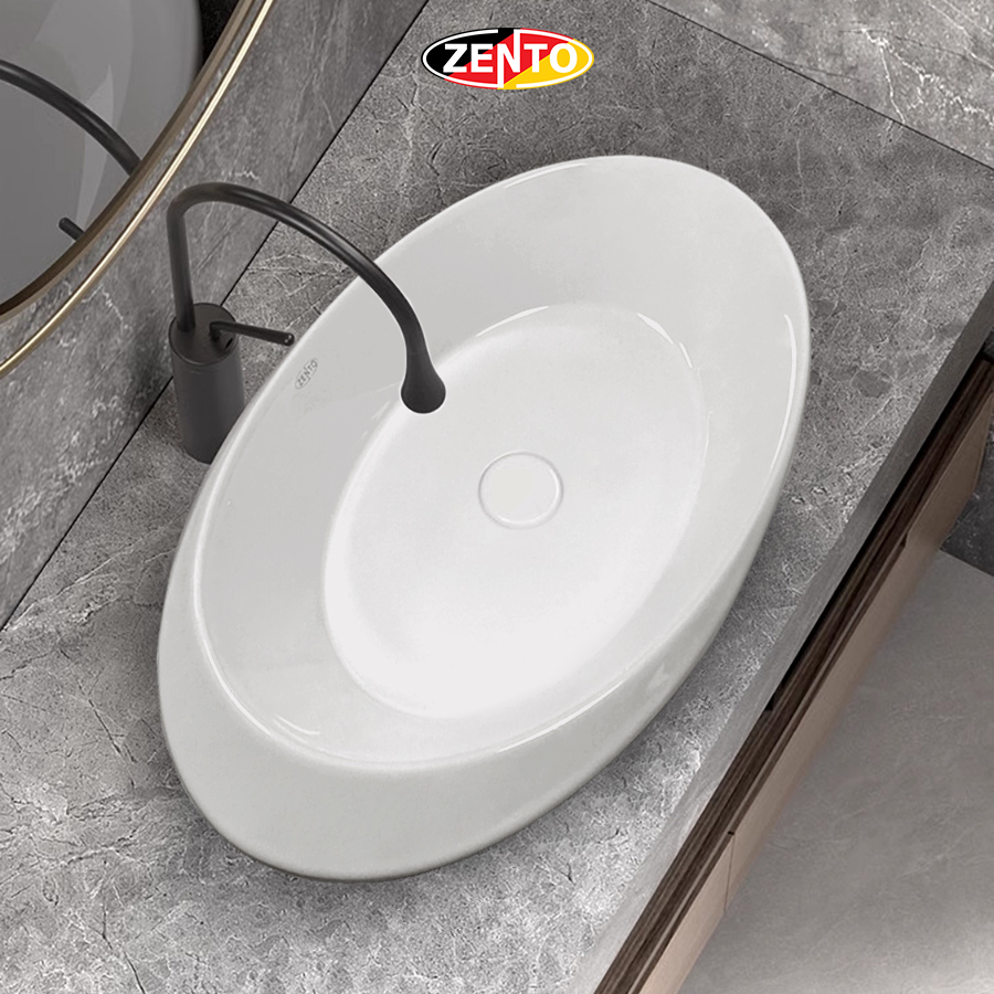 Chậu lavabo đặt bàn Art Basin LV1221 (600x380x130mm)