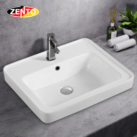 Chậu lavabo đặt bàn Zento LV1197 (540x455x170mm)