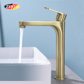 Vòi lavabo lạnh dương bàn Crystal series ZT2310-Brushed gold