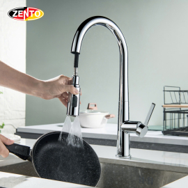 Vòi rửa chén bát nóng lạnh Pulldown Spray ZT5523 (Dây rút) Vòi rửa chén bát nóng lạnh Pulldown Spray ZT5523 (Dây rút)