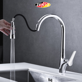 Vòi rửa chén bát nóng lạnh Pulldown Spray ZT5524 (Dây rút) Vòi rửa chén bát nóng lạnh Pulldown Spray ZT5524 (Dây rút)