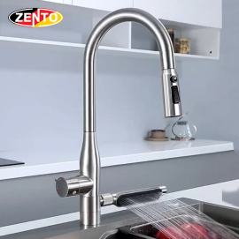 Vòi rửa chén bát 4in1 Waterfall faucet kitchen SUS5558 (dây rút)