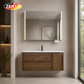 Bộ tủ Lavabo gỗ Plywood Zento LV8991 (6658) Bộ tủ Lavabo gỗ Plywood Zento LV8991 (6658)