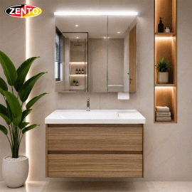 Bộ tủ Lavabo gỗ Plywood Zento LV8990 (6668) Bộ tủ Lavabo gỗ Plywood Zento LV8990 (6668)