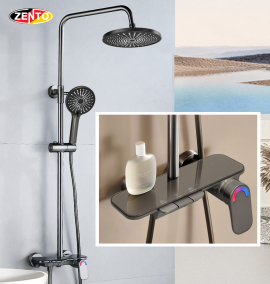 Bộ sen cây nóng lạnh Crystal series ZT8143-Gr