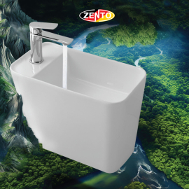 Chậu lavabo treo tường Luxury Zento LV500M (8500)