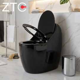 Bàn cầu 1 khối Egg-Shaped Toilet ZTC-9925 (Black)