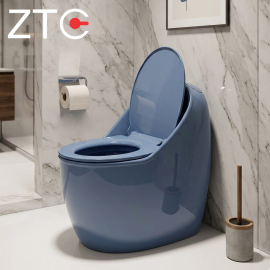 Bàn cầu 1 khối Egg-Shaped Toilet ZTC-9925 (Cobalt Blue)