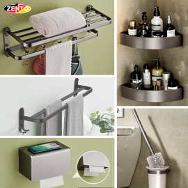 Bộ 5 phụ kiện nhà tắm Zento AL02-Gr (Aluminum)
