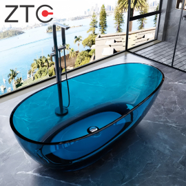 Bồn tắm nằm Transparent Resin Stone Bath ZTC-ST26 (Royal Blue)