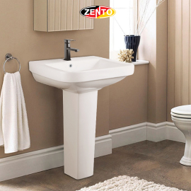 Chậu lavabo treo tường chân đứng ZT6081 (Pedestal basin)