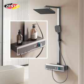 Bộ sen cây hiển thị nhiệt độ nước ZT8175Gr (digital display shower)