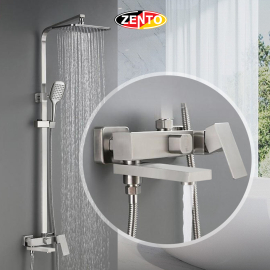 Bộ sen cây nóng lạnh inox304 SUS8207-Square