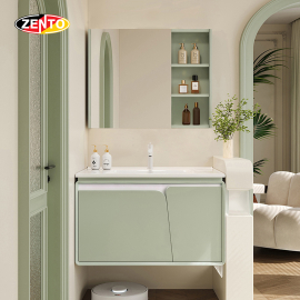 Bộ tủ, chậu, tủ gương Lavabo LV8967-Pastel blue