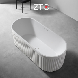 Bồn tắm nằm Roman Freestanding Stone Bath ZTC-D006 (White)