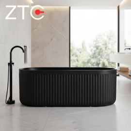 Bồn tắm nằm Roman Freestanding Stone Bath ZTC-D006 (Black)