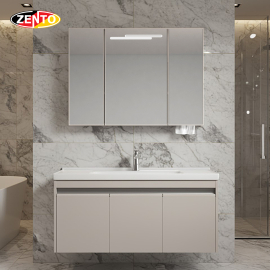 Bộ tủ lavabo gương đèn Led LV1176-Brown (size: 60&100cm)