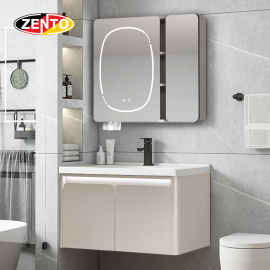 Bộ tủ lavabo gương đèn Led LV1168-Brown (R85)