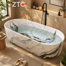 Bồn tắm đá Ellipse Solid Surface ZTC-S120-Y Bồn tắm đá Ellipse Solid Surface ZTC-S120-Y
