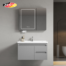 Bộ tủ lavabo gương đèn Led LV1169-Gray (S93)