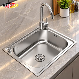 Chậu rửa chén, bát inox 1 hố SK5040-201TM Chậu rửa chén, bát inox 1 hố SK5040-201TM