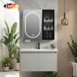 Bộ tủ lavabo gương đèn Led LV1155-Light grey (Y16)